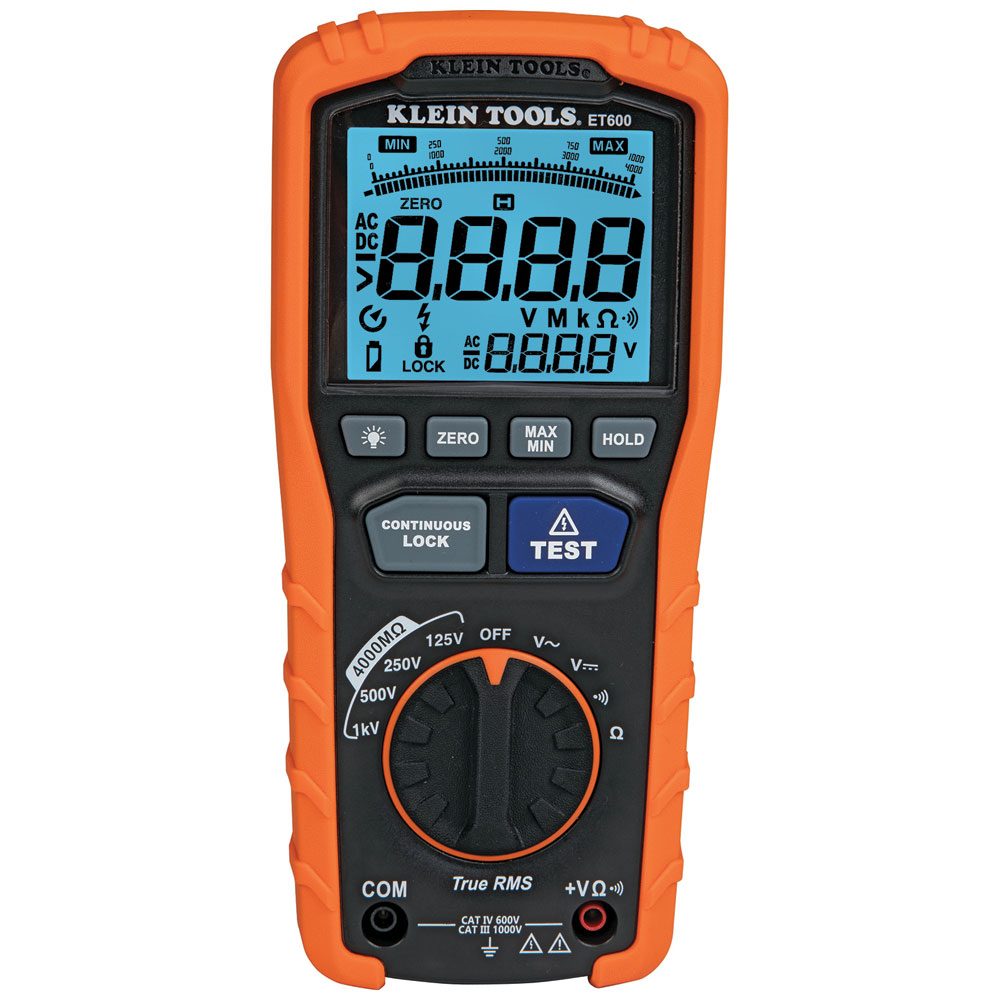 KLEIN Insulation Resistance Tester - Mobile Home